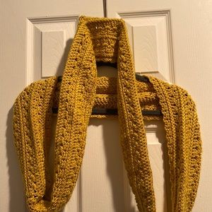 Yellow infinity scarf